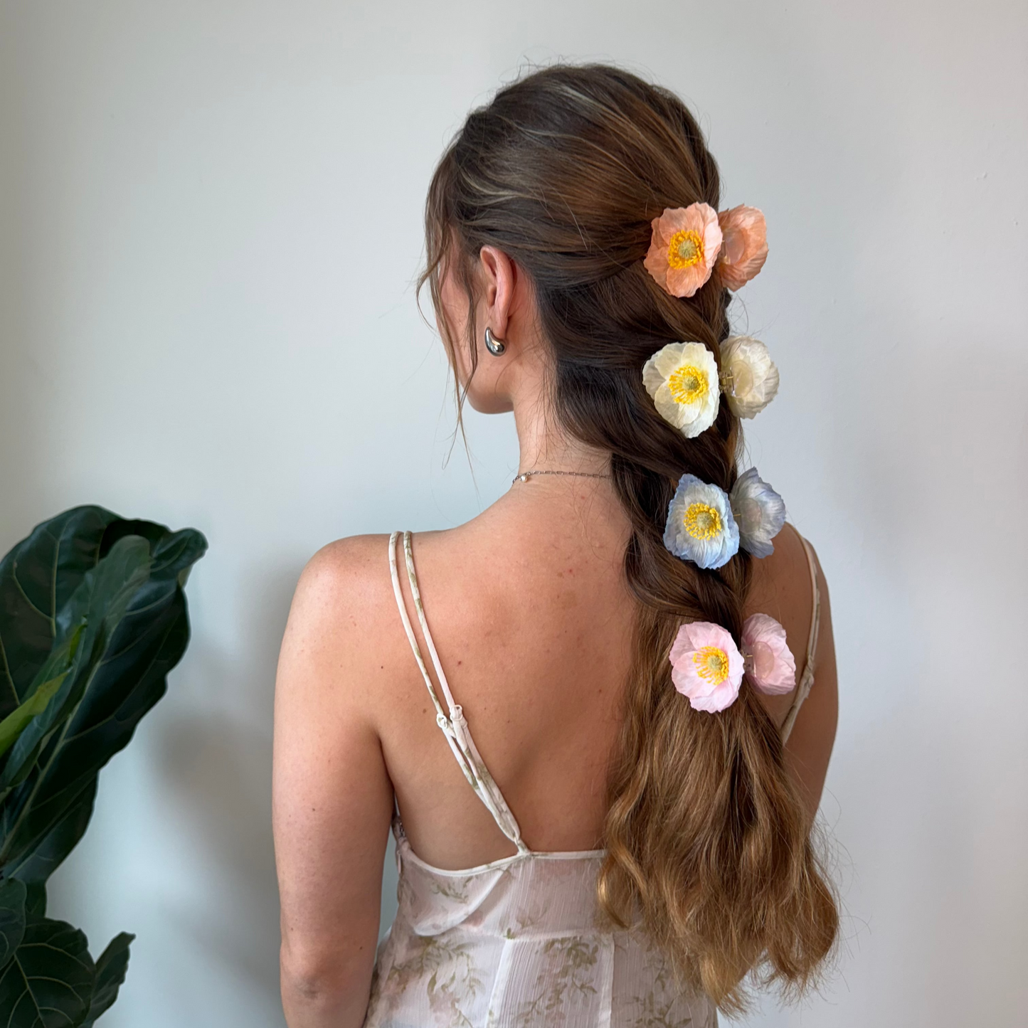 SUMMER EDITION - Mini Poppy hair clip (PEACH)
