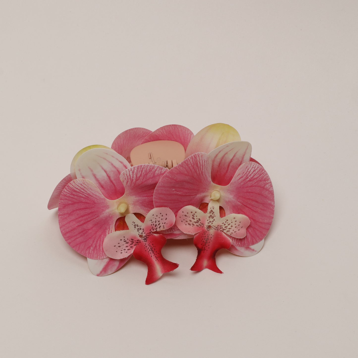 Large orchid hair clip - LIGHT PINK