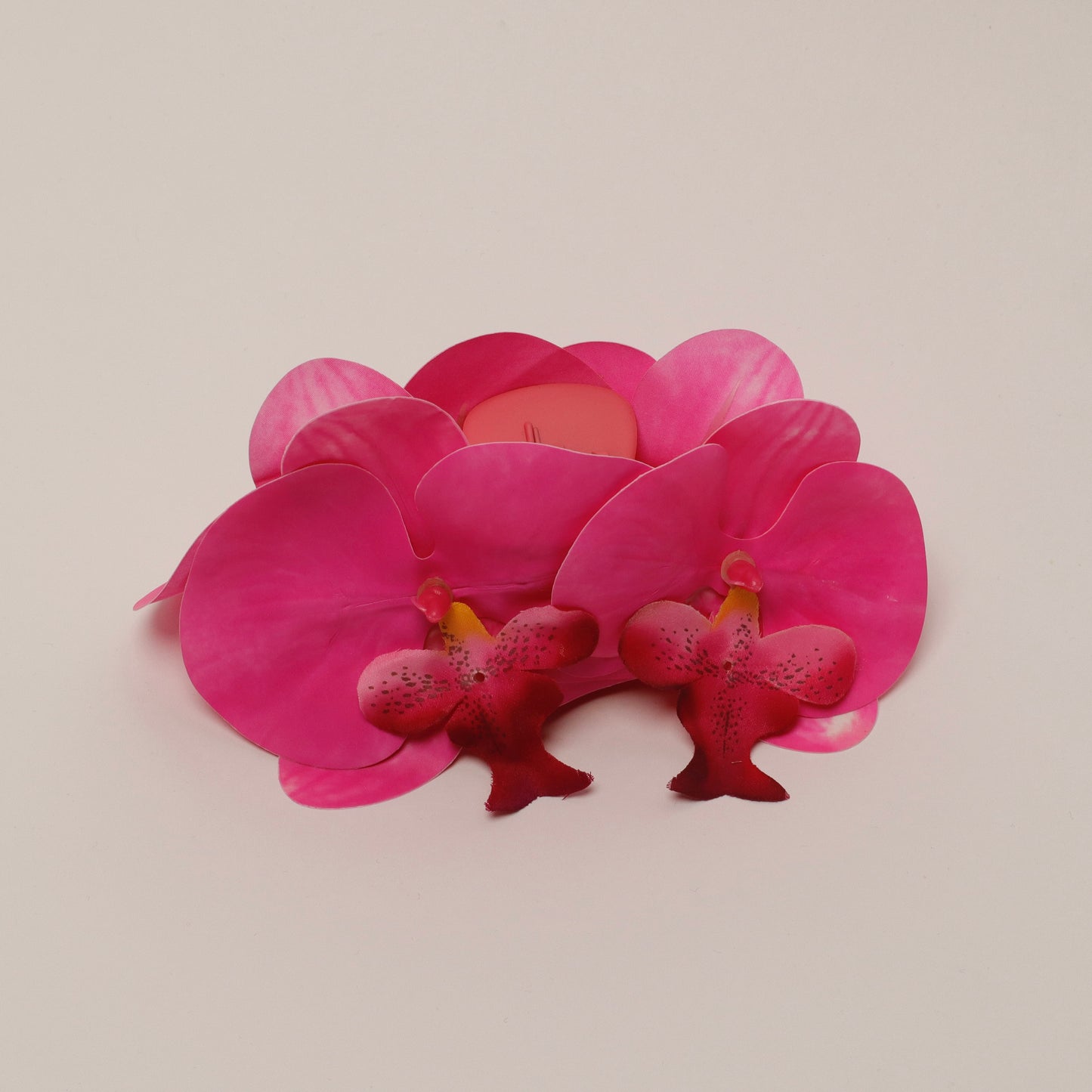 Large orchid hair clip - PINK