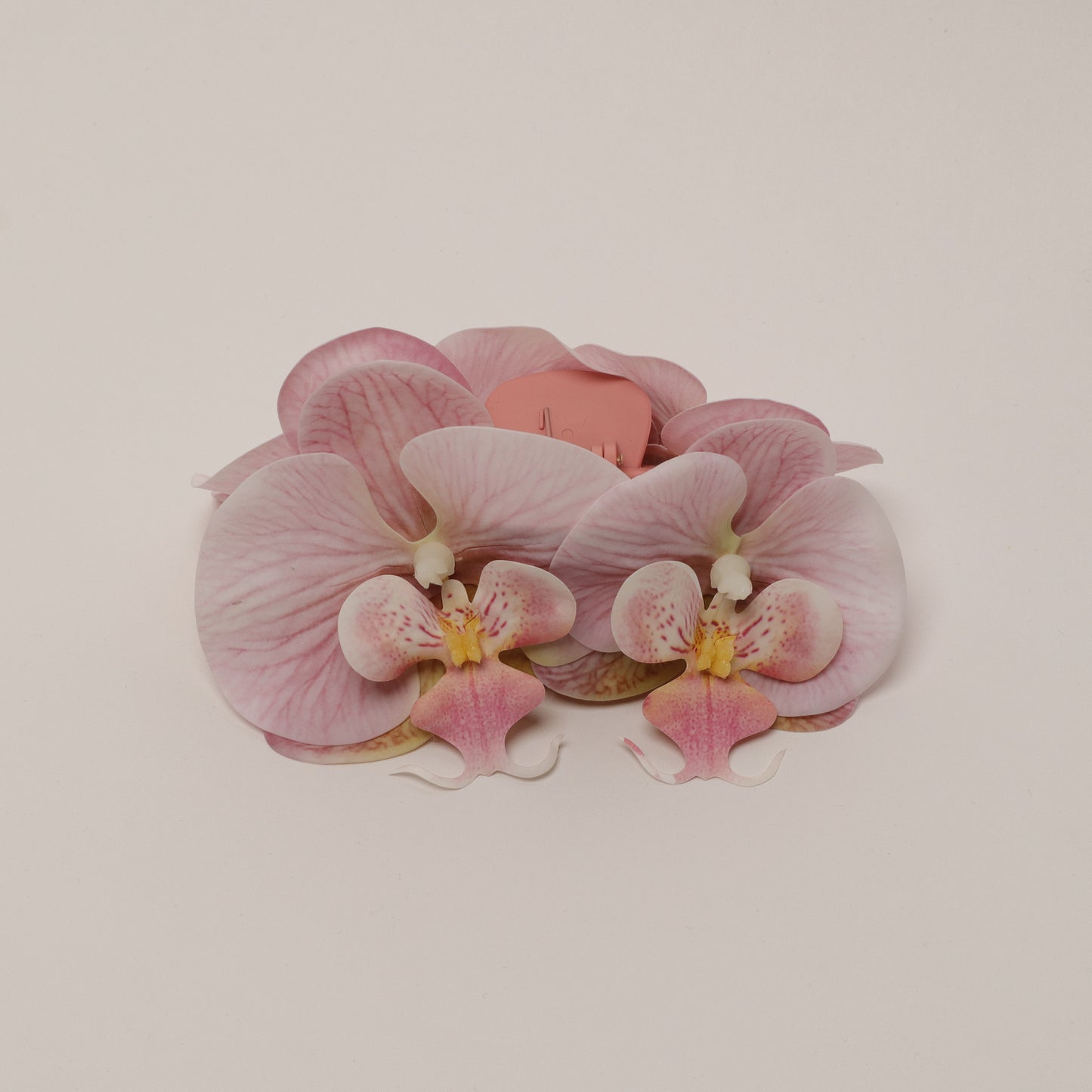Large orchid hair clip - DUSTY ROSE