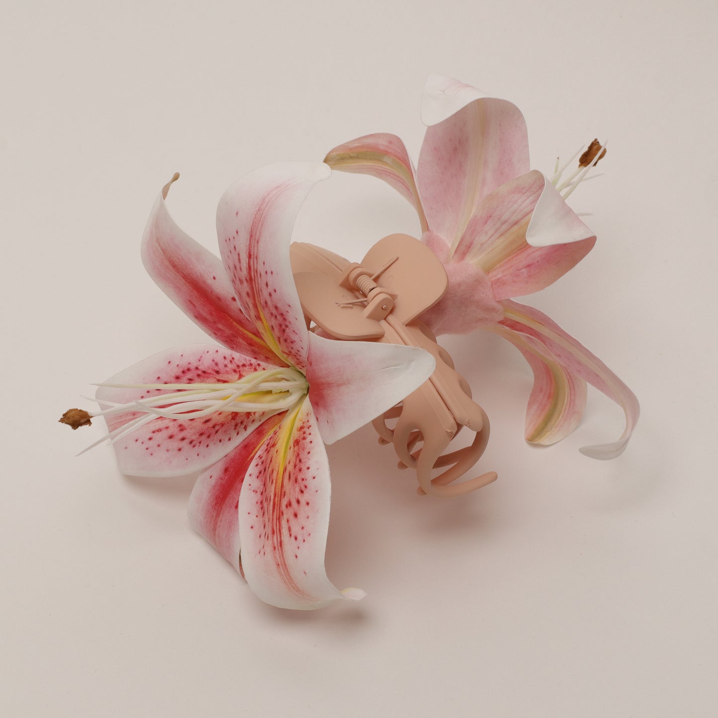 Large Lily hair clip - ROSE