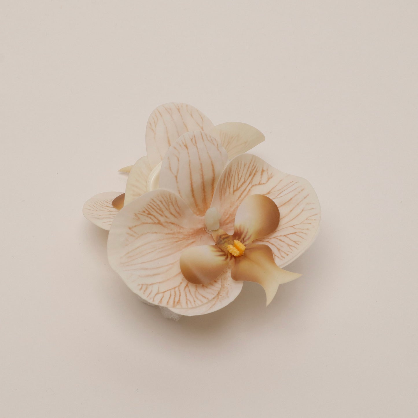 Small orchid hair clip - BEIGE