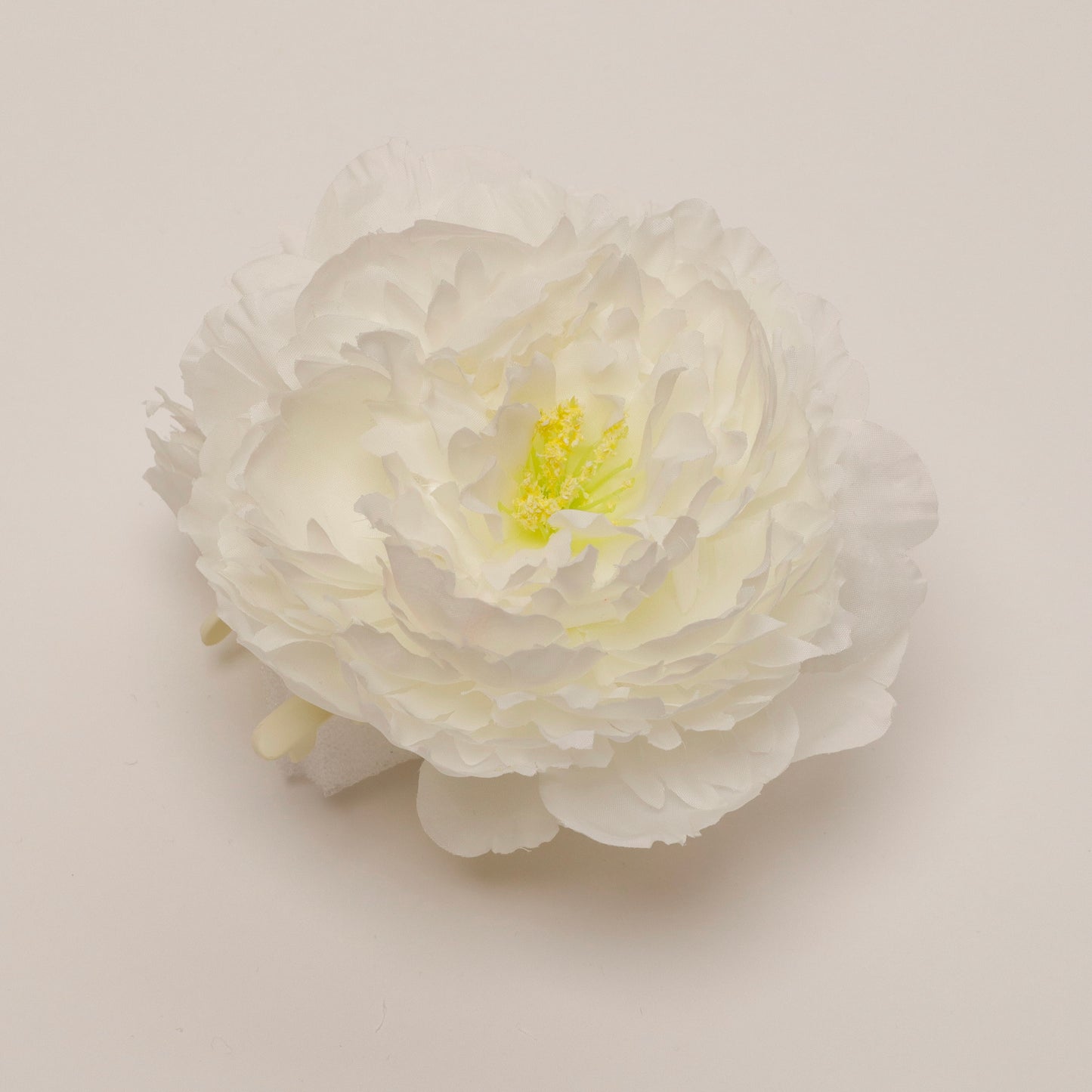 Peony hair clip - WHITE
