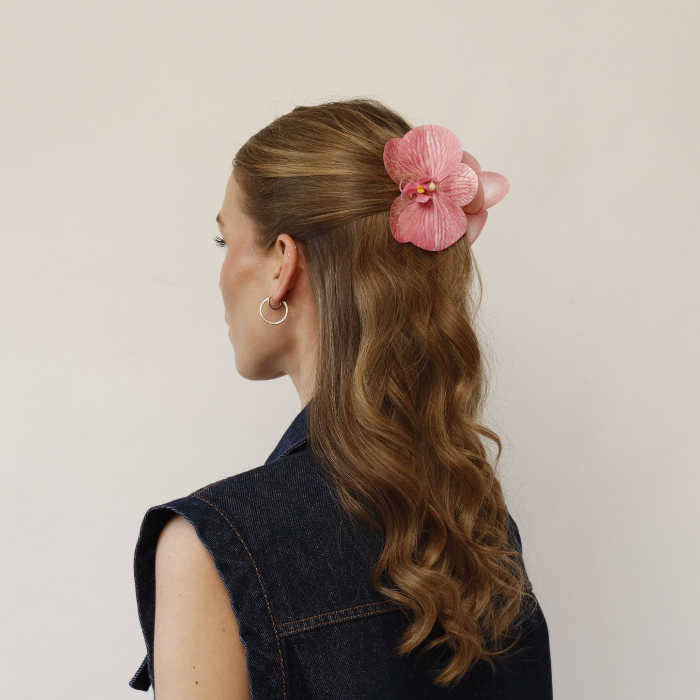 SUMMER EDITION - Small orchid hair clip (DUSTY PINK)