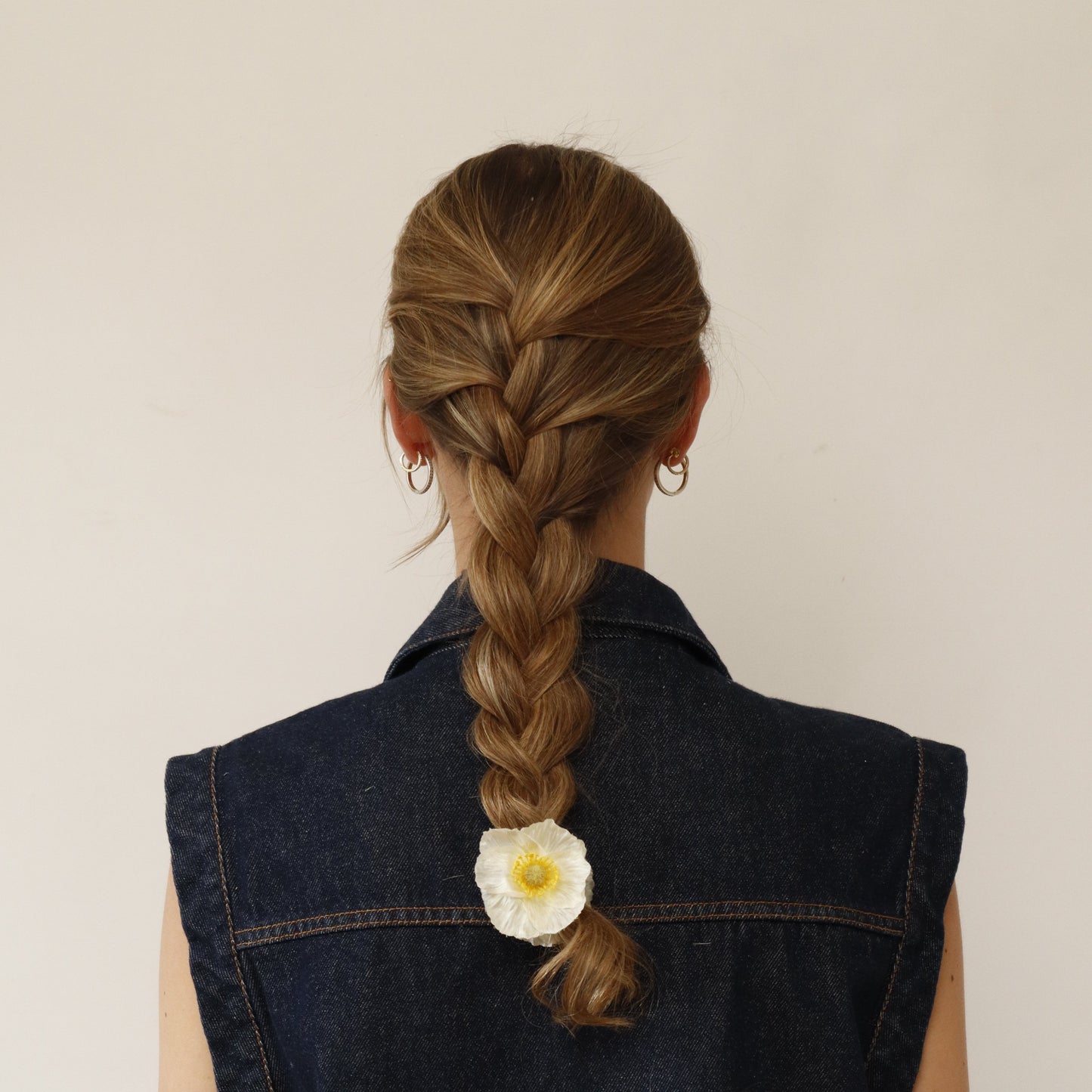 SUMMER EDITION - Mini Poppy hair clip (VANILLA)