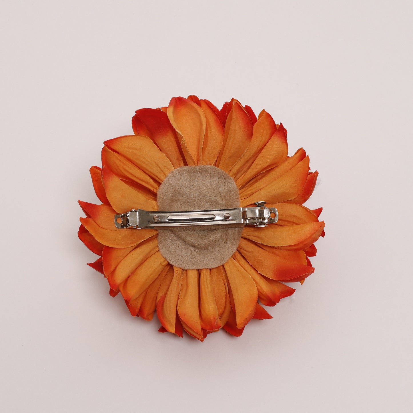 AUTUMN EDITION - Flat dahlia clip (PUMPKIN SPICE)