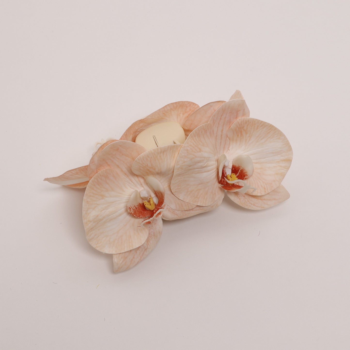AUTUMN EDITION - Large orchid hair clip (VELVET PEACH)