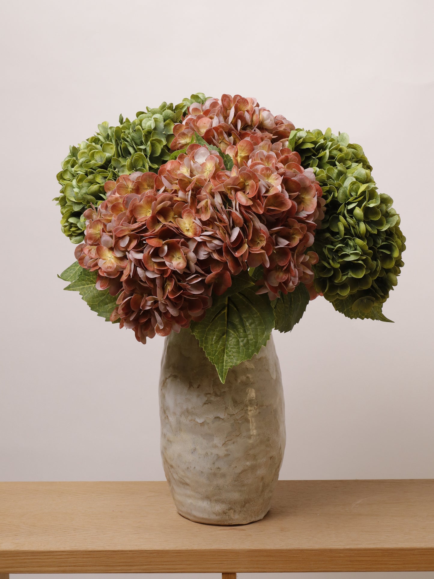 Artificial Hydrangea - BROWN