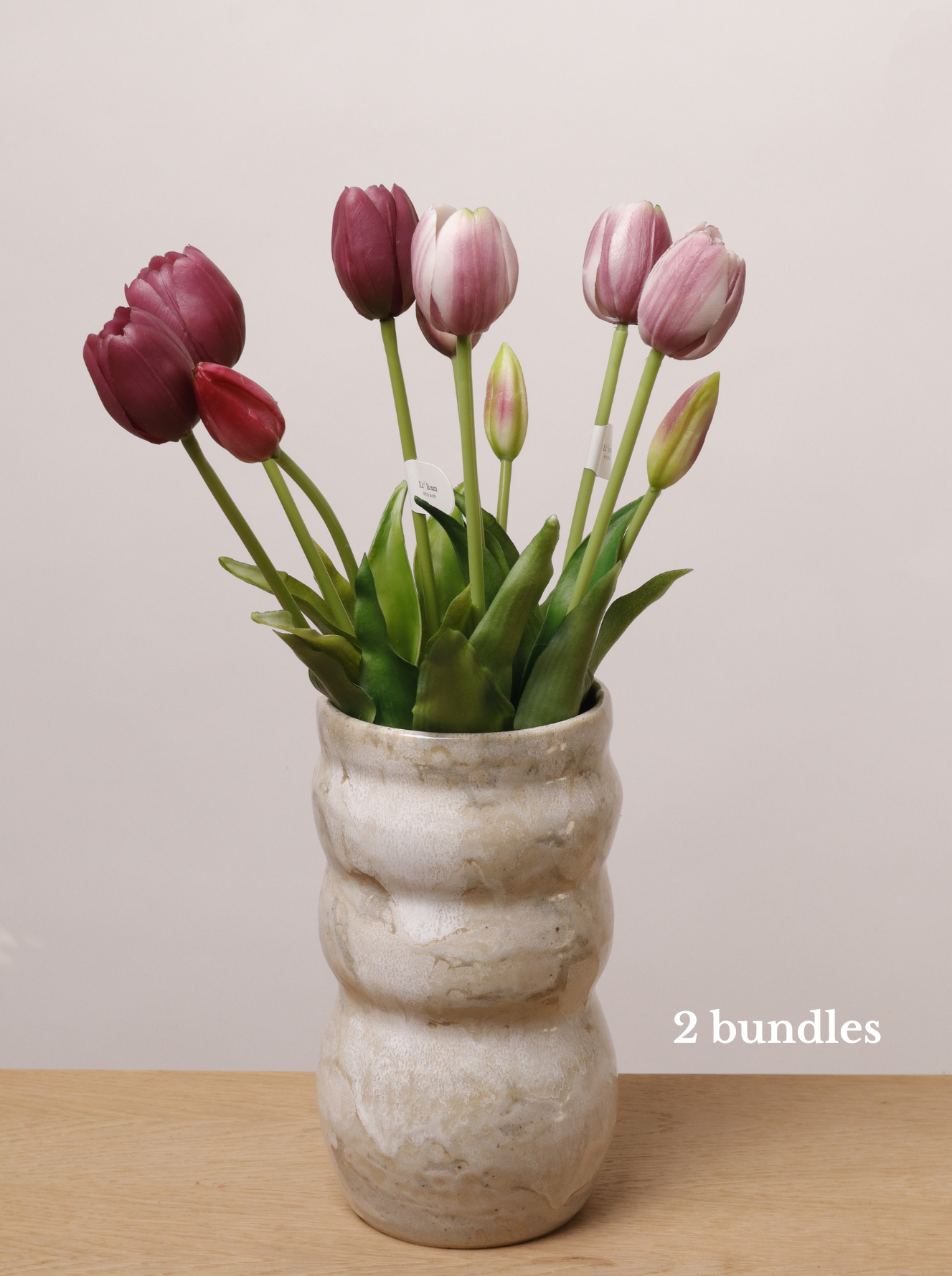Artificial Tulips - DARK PURPLE