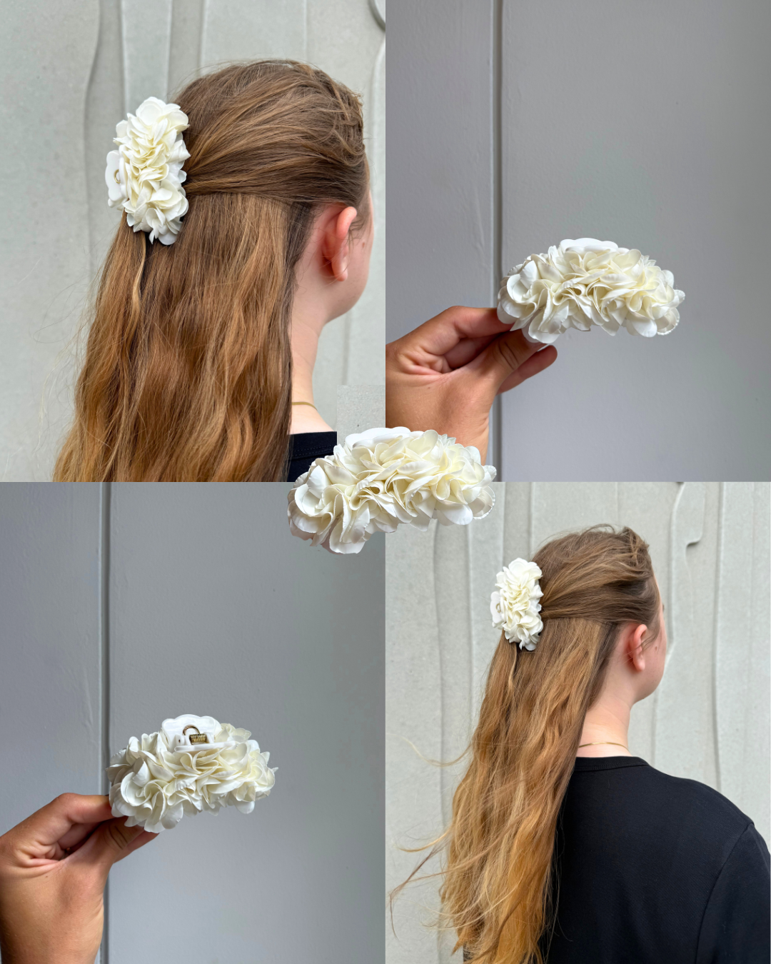 Hydrangea hair clip