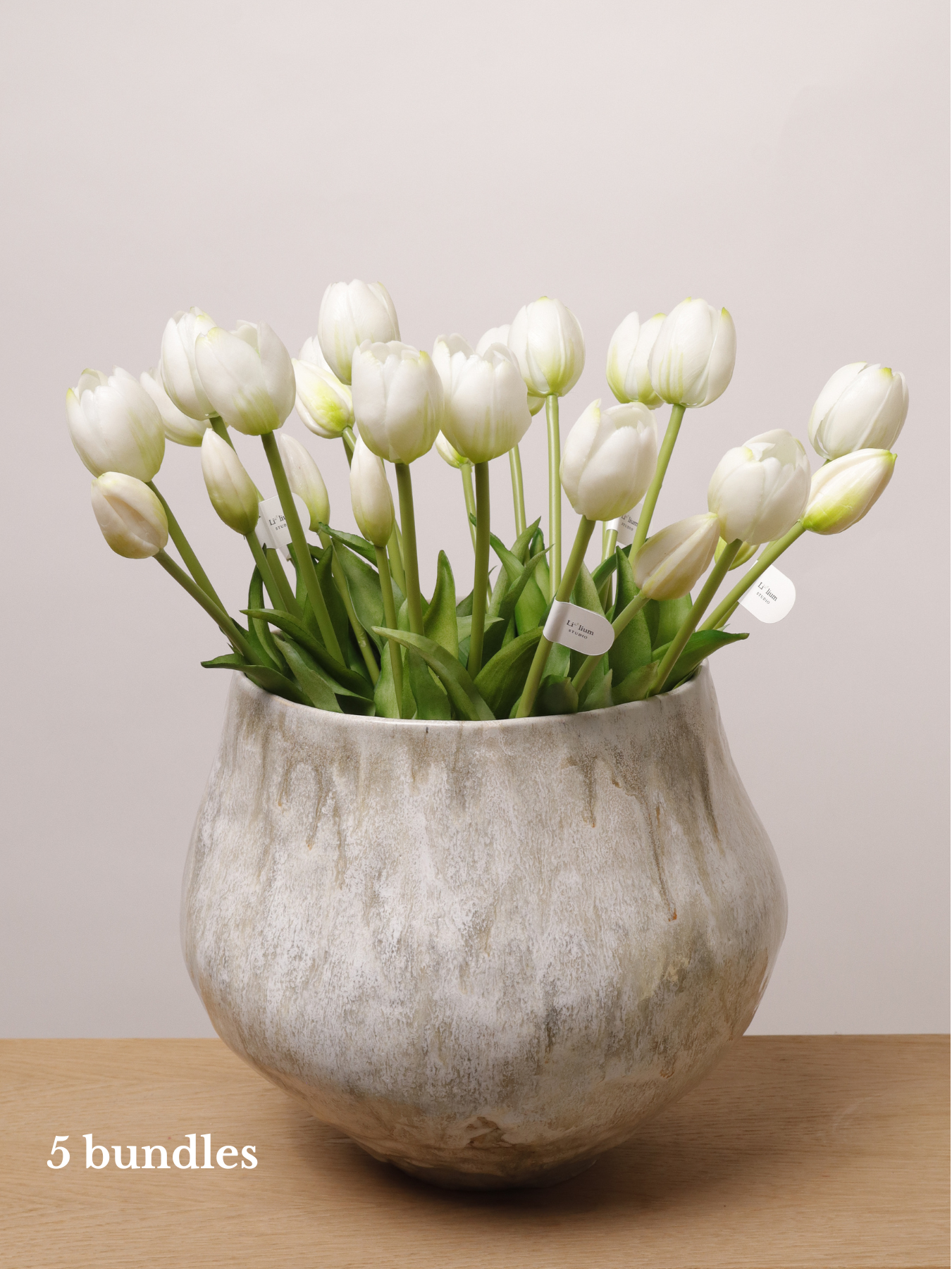 Artificial Tulips - WHITE