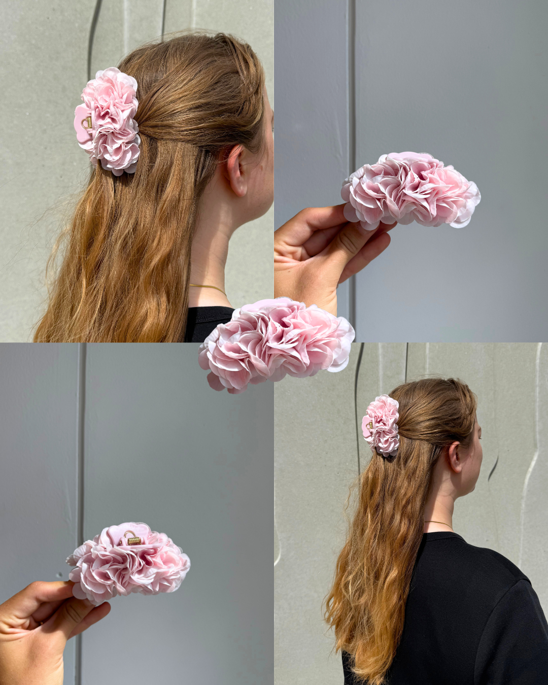 Hydrangea hair clip