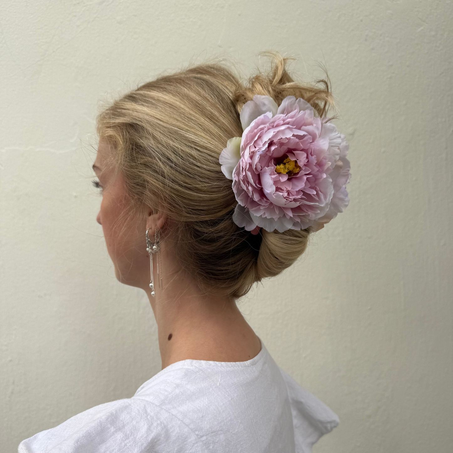 XL Peony hair clip - PURPLE