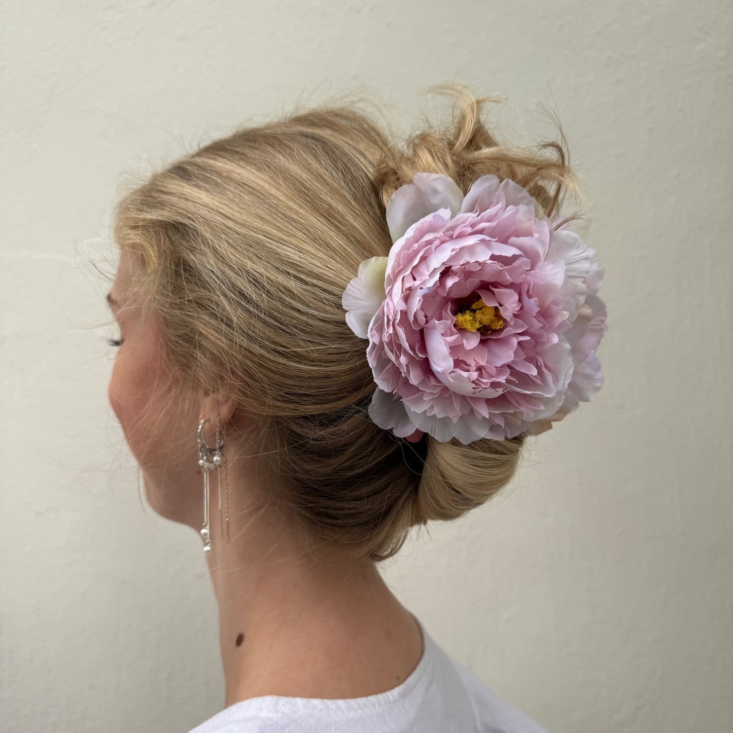 XL Peony hair clip - PURPLE