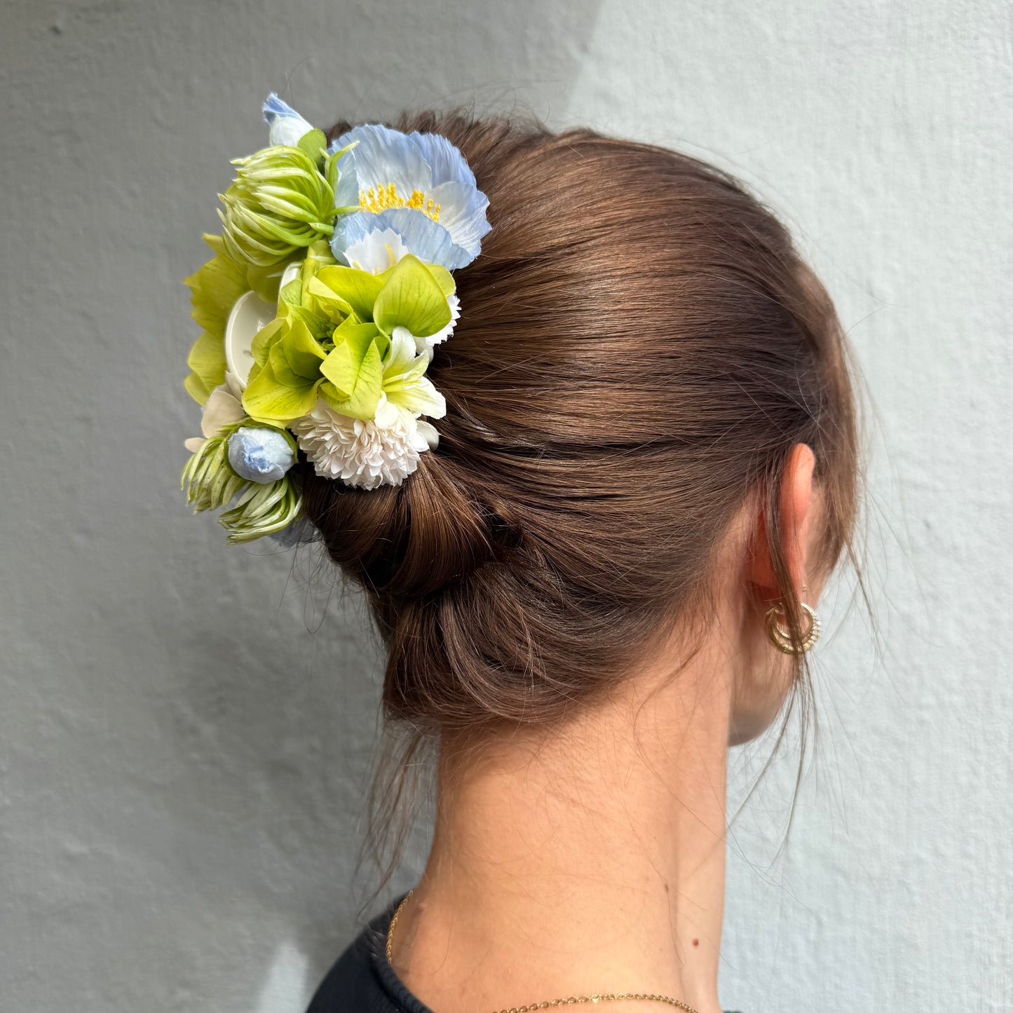 SS26 Collection - Small Wild Flower hair clip (ICE BLUE)