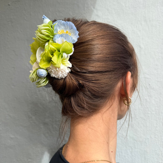 SS26 Collection - Small Wild Flower hair clip (ICE BLUE)