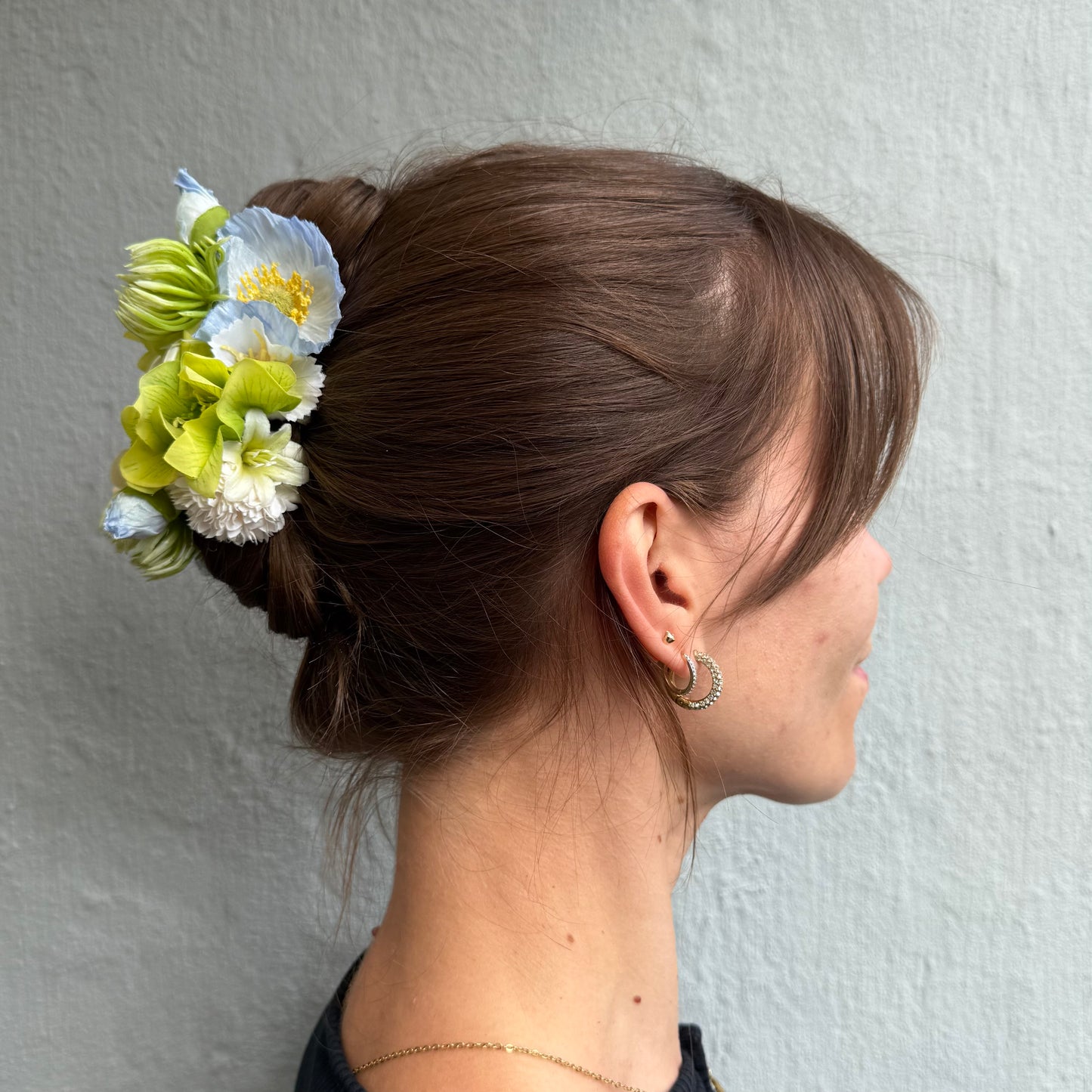 SS26 Collection - Small Wild Flower hair clip (ICE BLUE)