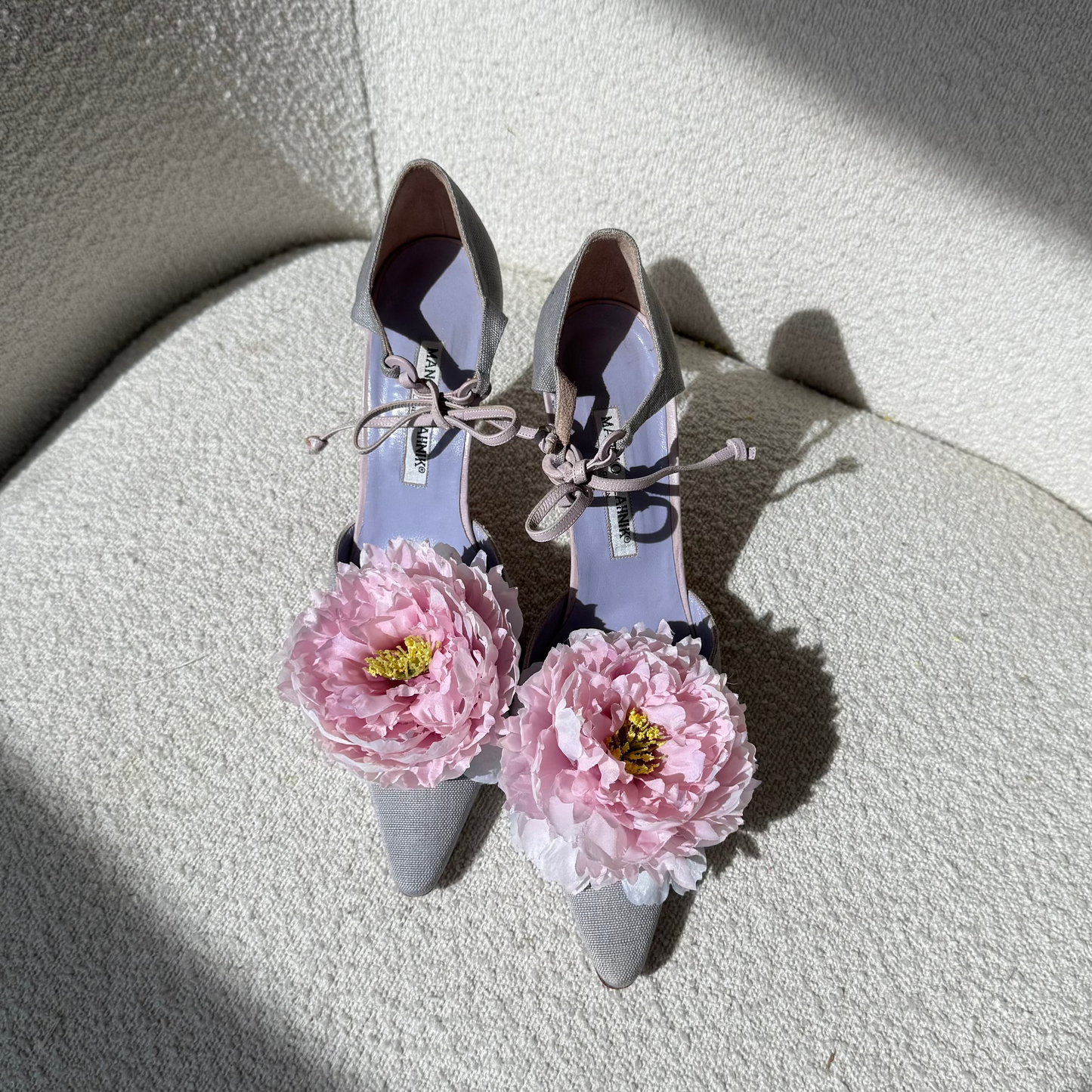 Peony shoe clips - PURPLE