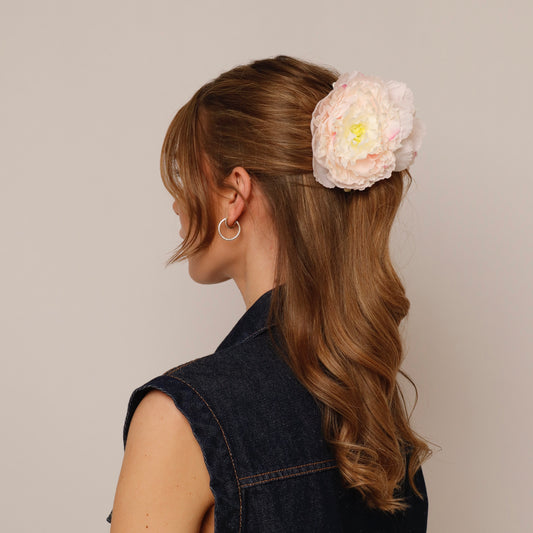 Peony hair clip - ROSE