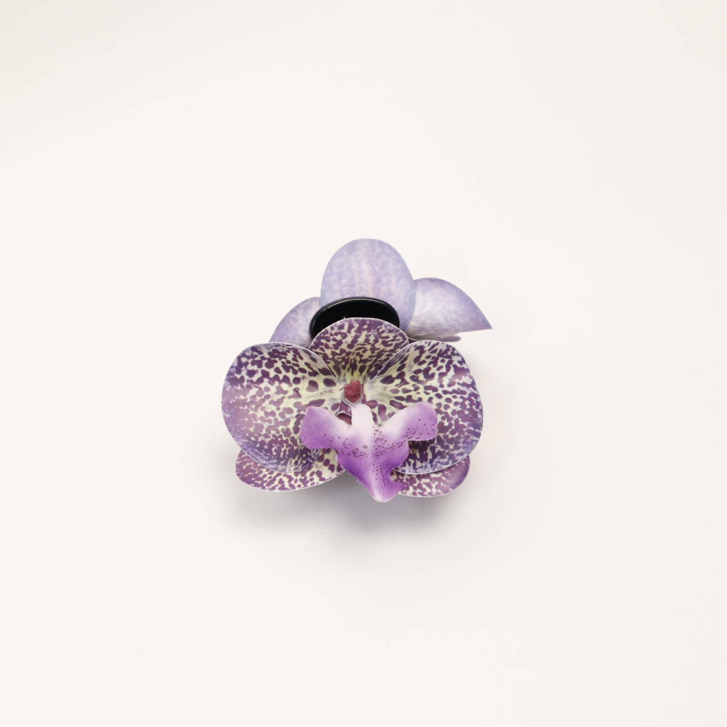 Small orchid hair clip - VIOLET MIDNIGHT