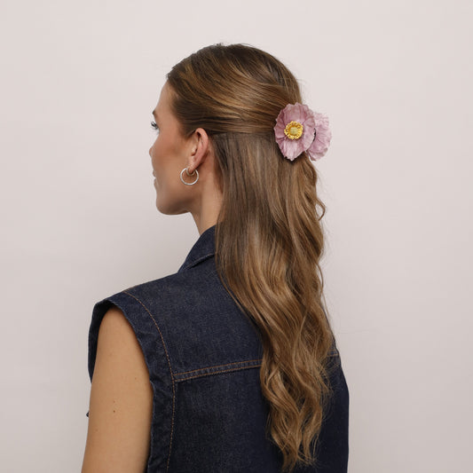 AUTUMN EDITION - Mini Poppy hair clip (LAVENDER)