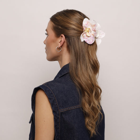 CARNIVAL EDITION - Small orchid hair clip (COLUMBINE)