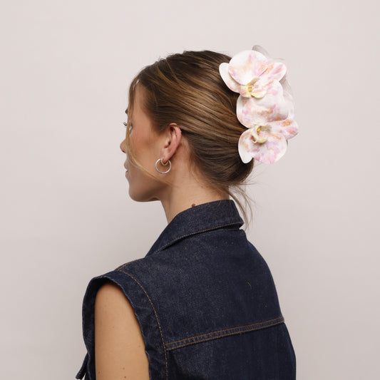 CARNIVAL EDITION - Large orchid hair clip (COLUMBINE)