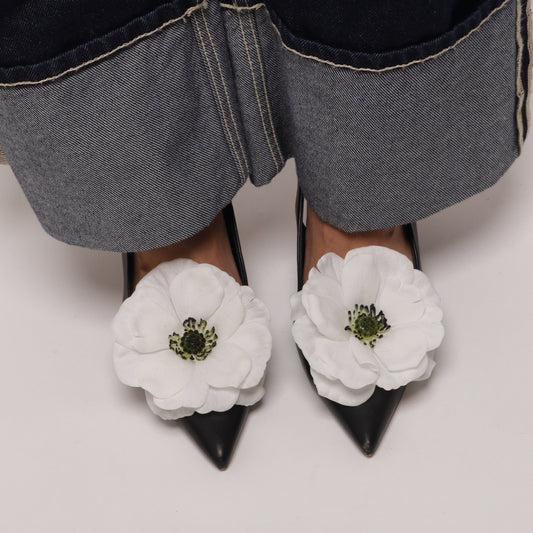 Anemone shoe clips - WHITE