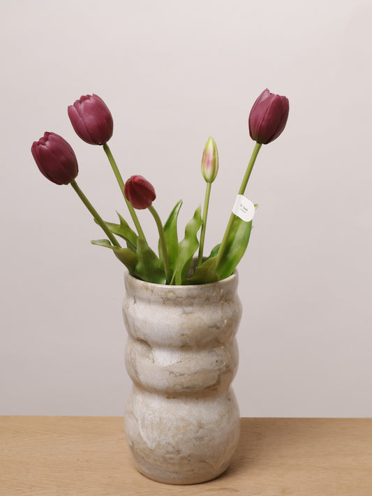 Artificial Tulips - DARK PURPLE