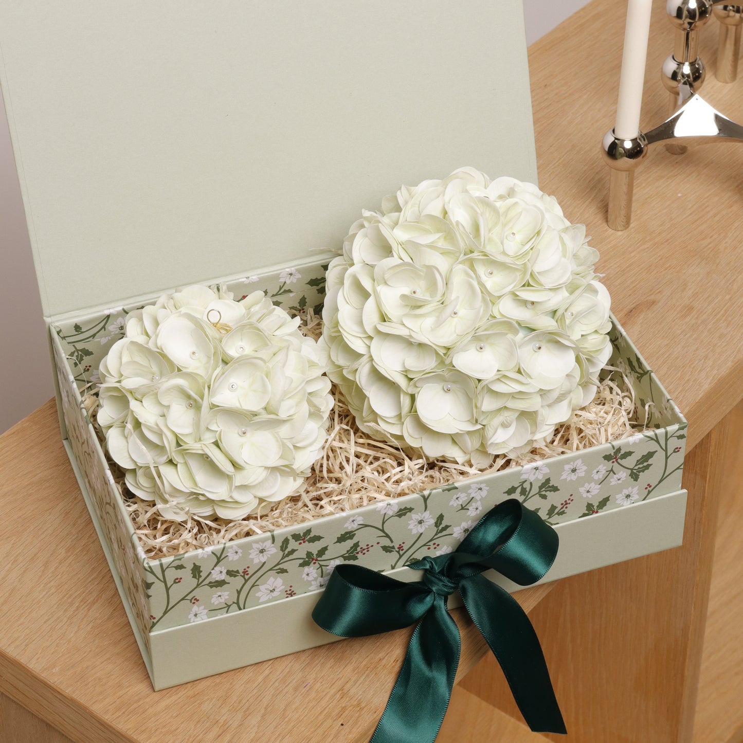Floral Ornament Set - IVORY (SOLID)