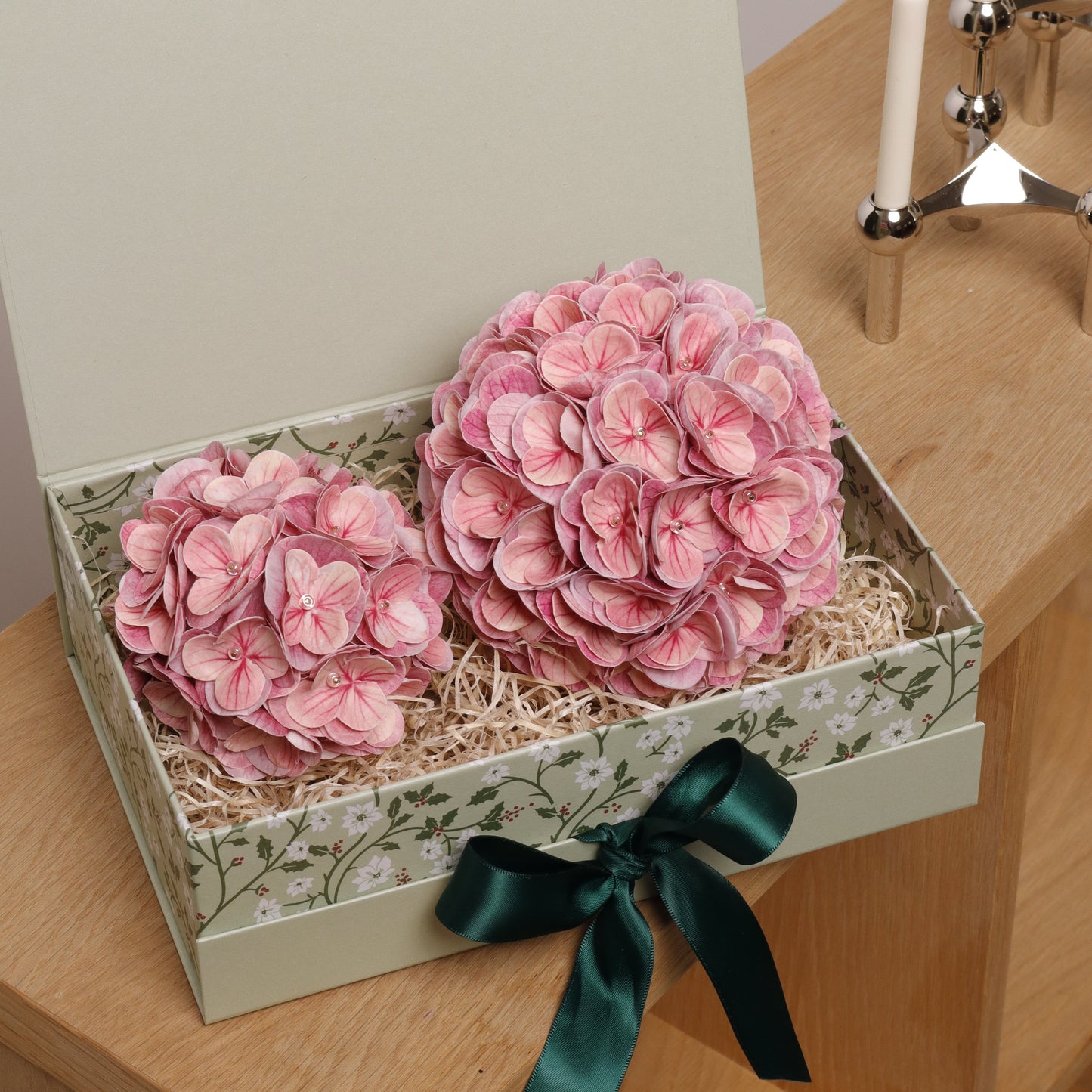 Floral Ornament Set - PINK (SOLID)