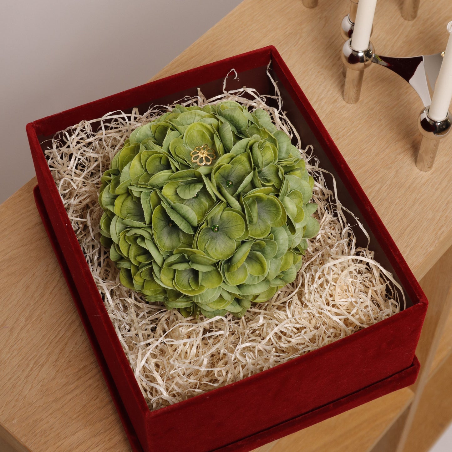 Floral Ornament - Large (SOLID GREEN)