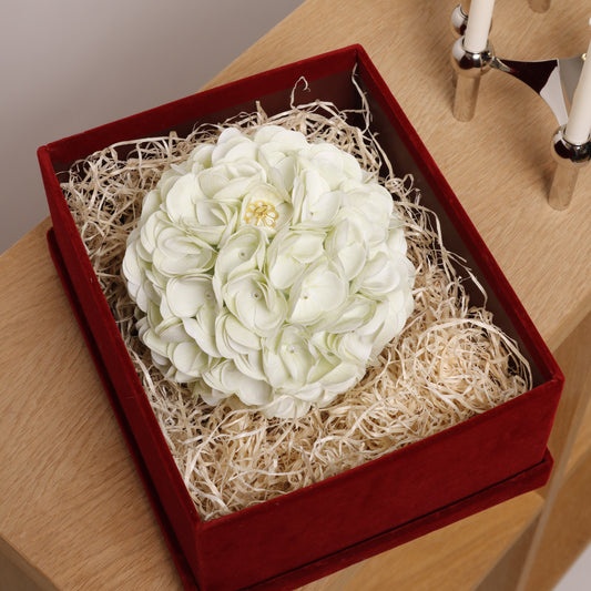 Floral Ornament - Large (SOLID IVORY)