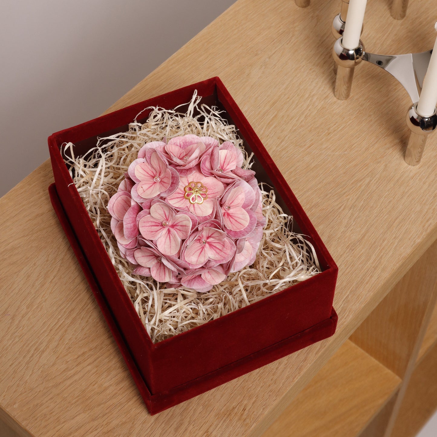 Floral Ornament - Small (SOLID PINK)