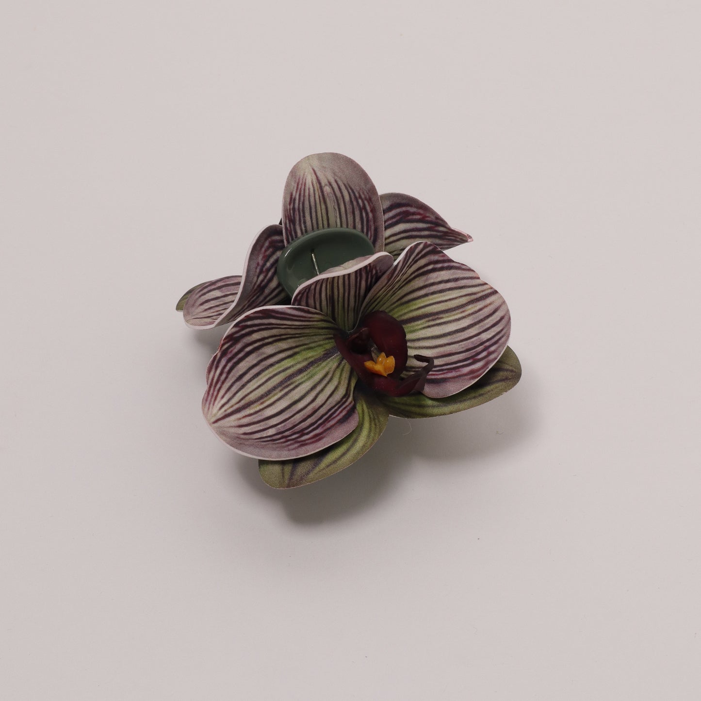 CHRISTMAS EDITION - Small orchid hair clip (FAIRY AMETHYST)
