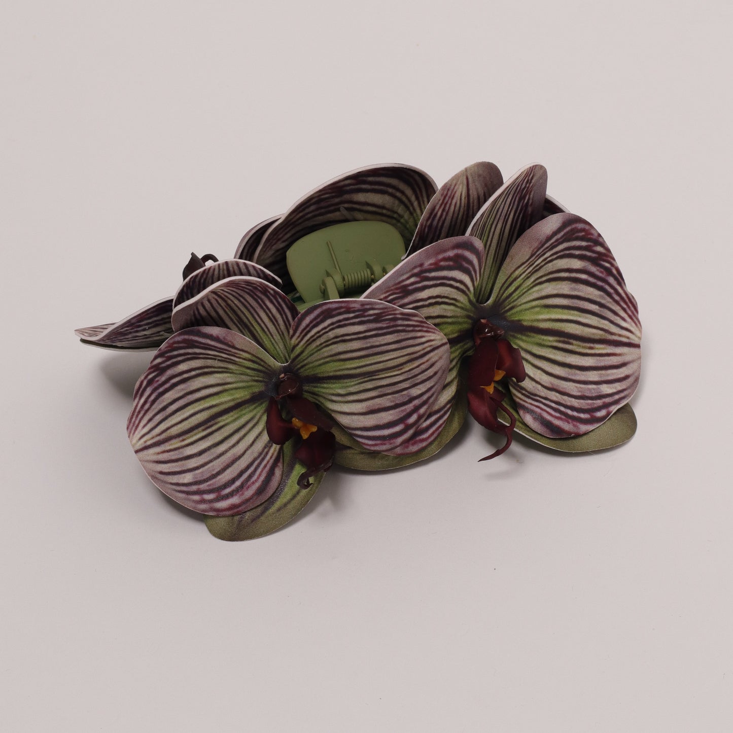 CHRISTMAS EDITION - Large orchid hair clip (FAIRY AMETHYST)