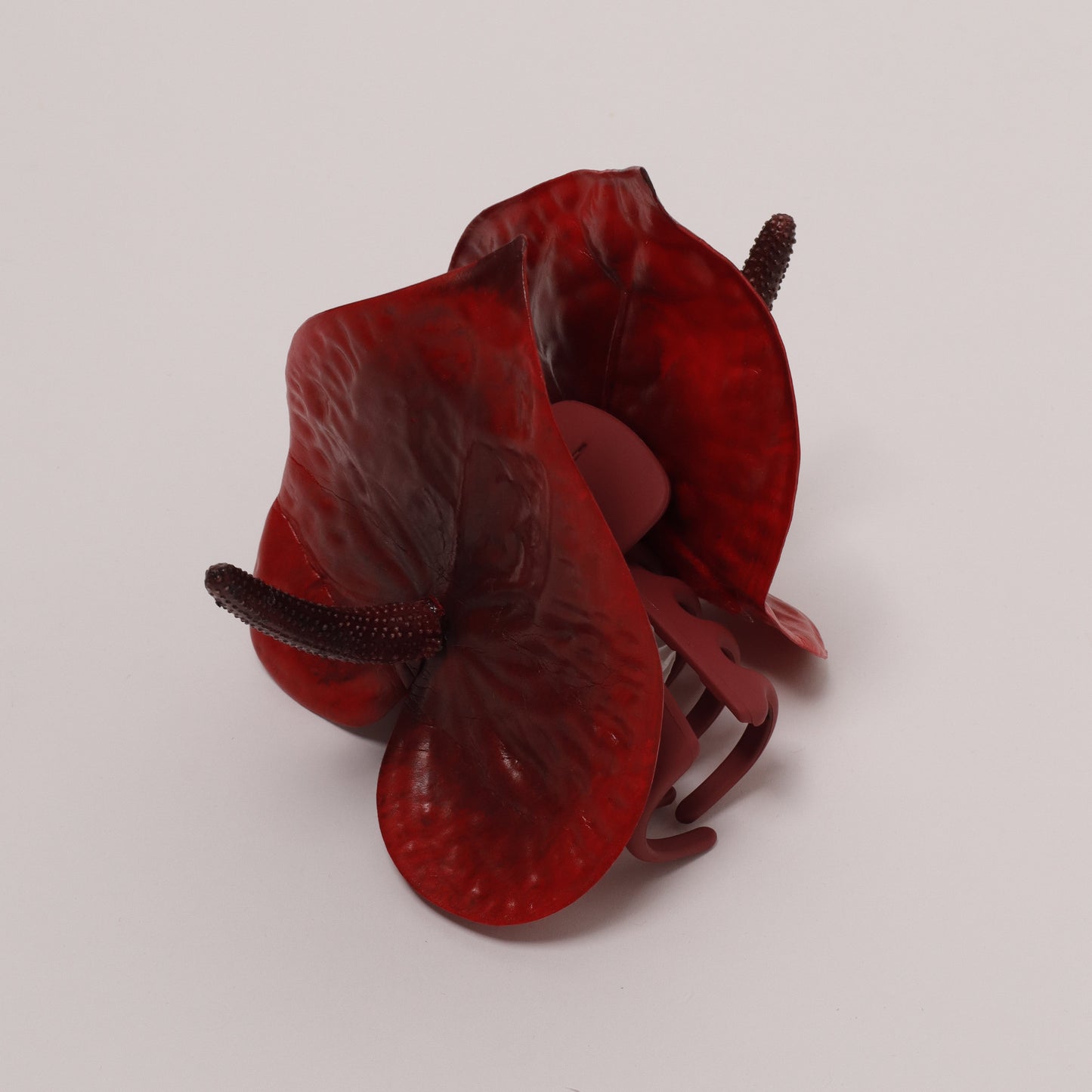 CHRISTMAS EDITION - Anthurium hair clip (BERRY KISS)