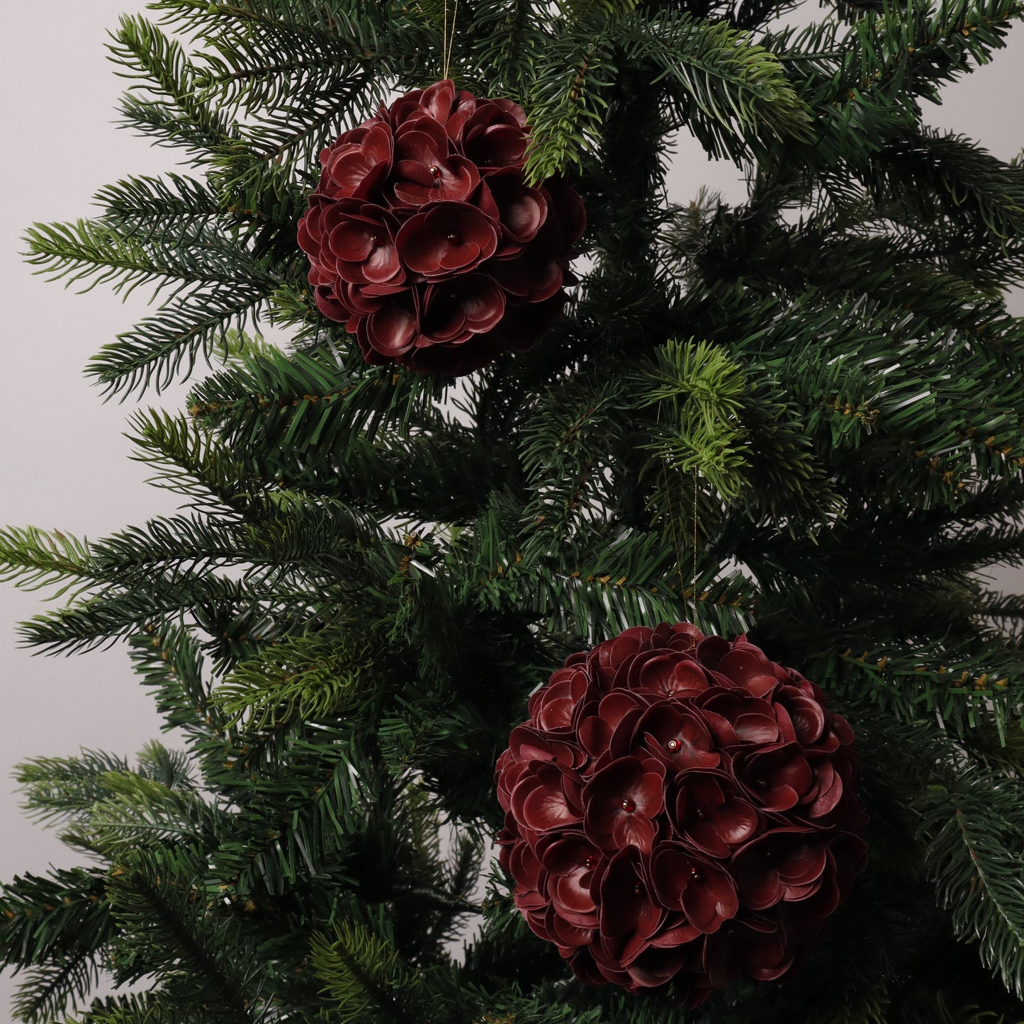 Floral Ornament Set - RED (SOLID)